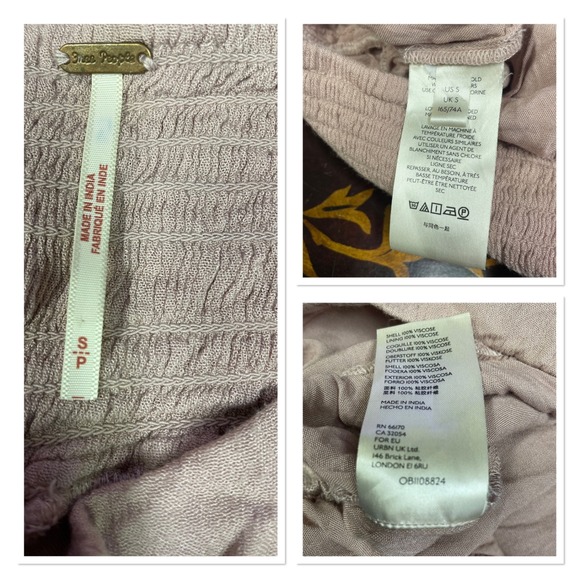 Free People Lovins Easy Lace Wide Leg Palazzo Pull On Pants Boho Romantic Chic S - Picture 6 of 16